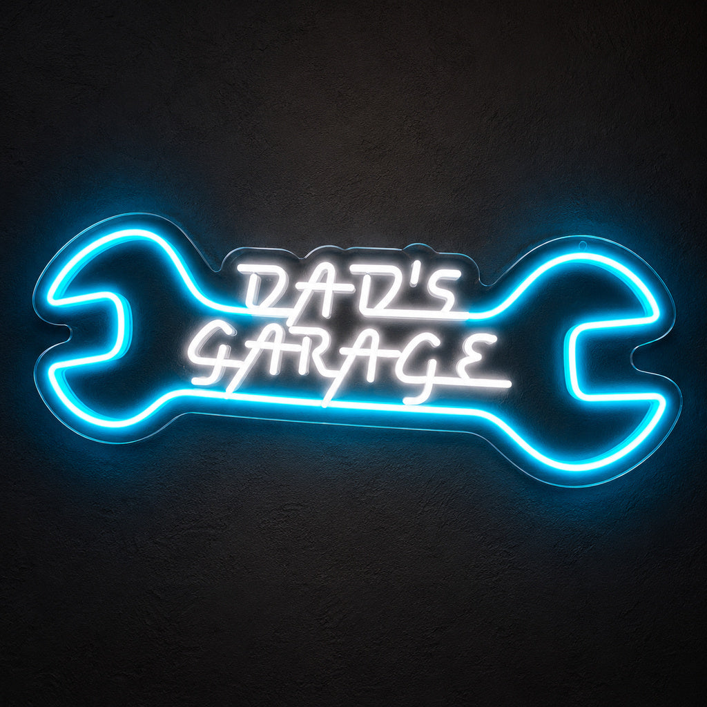 Dads Garage Wrench LED Neon Sign image 1