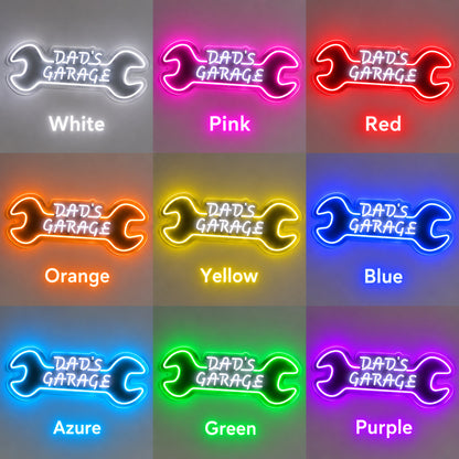 Dads Garage Wrench LED Neon Sign image 4