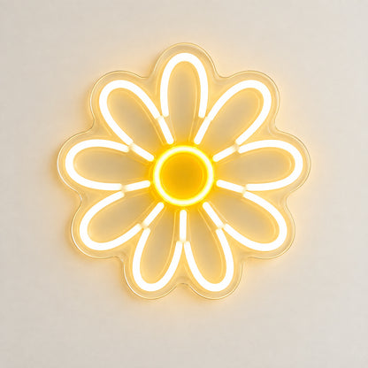 Daisy Flower Warm White LED Neon Sign image 6