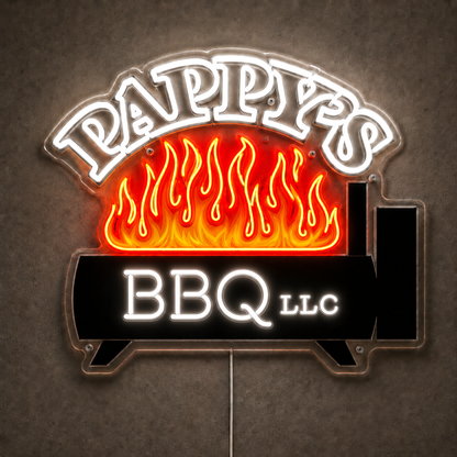 PAPPY'S BBQ LLC Custom LED Neon Sign Waterproof