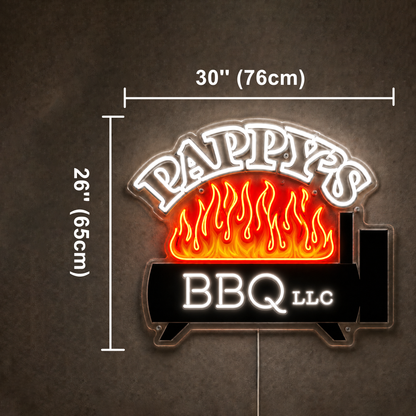 PAPPY'S BBQ LLC Custom LED Neon Sign Waterproof