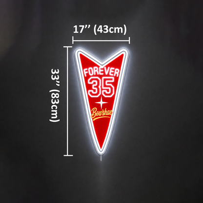 FOREVER 35 Bow'shae Custom LED Neon Sign