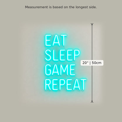 Eat Sleep Game Repeat LED Neon Sign image 5