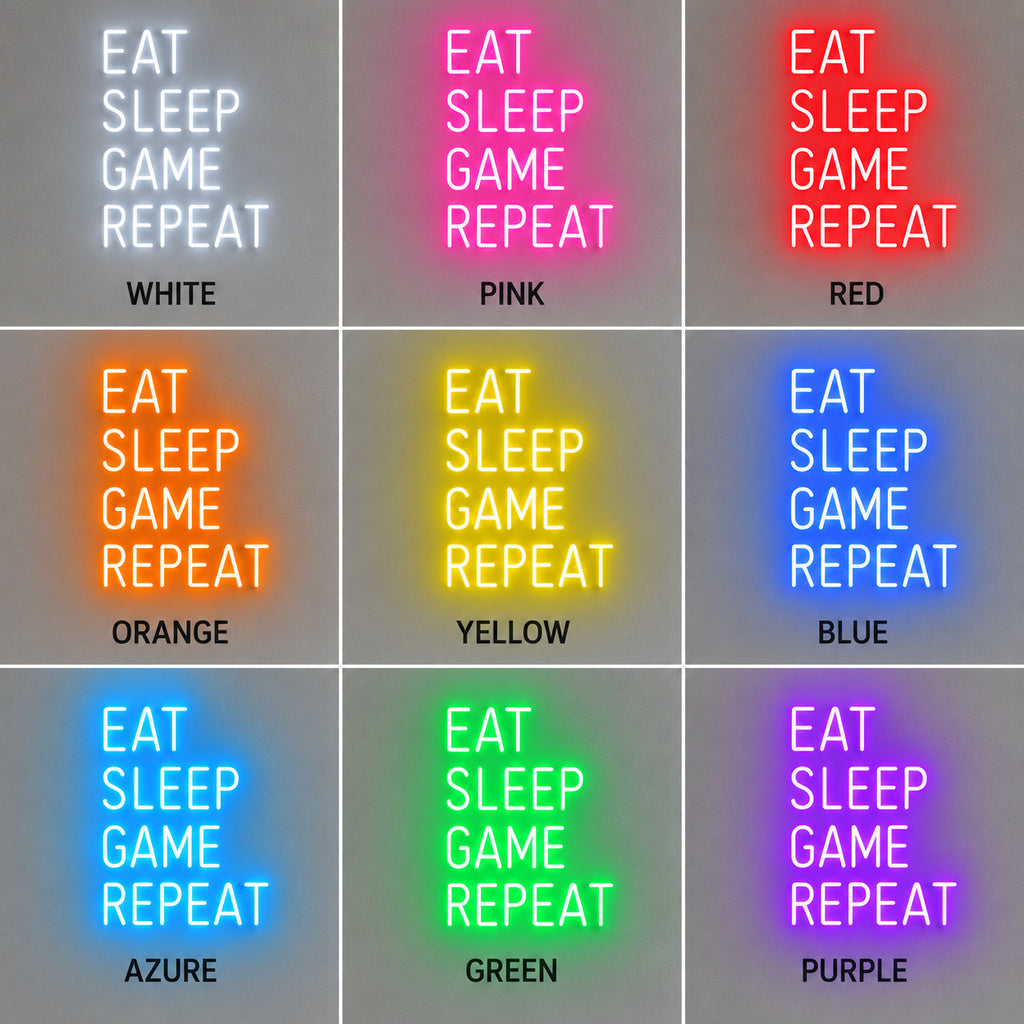 Eat Sleep Game Repeat LED Neon Sign image 4