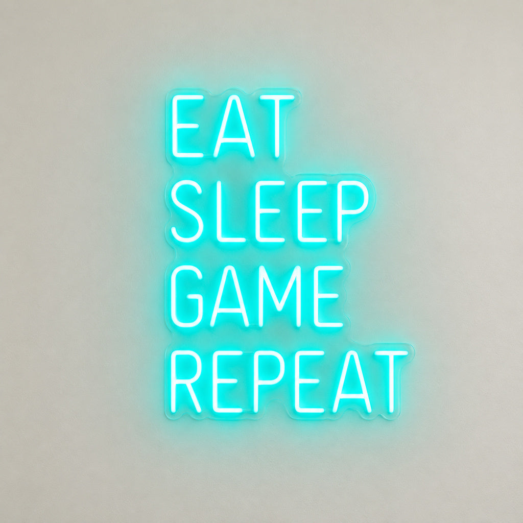 Eat Sleep Game Repeat LED Neon Sign image 6