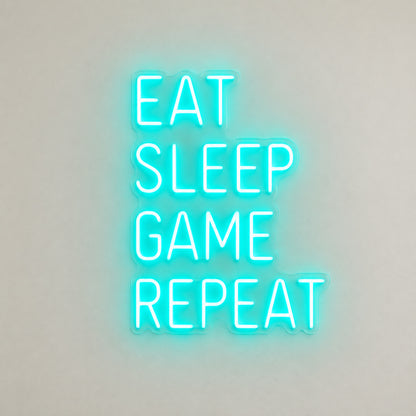 Eat Sleep Game Repeat LED Neon Sign image 6