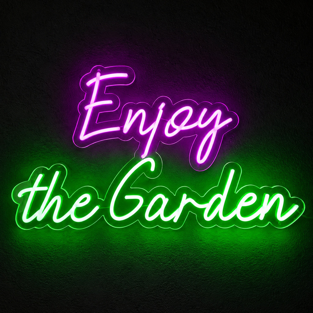 Enjoy The Garden LED Neon Sign image 1