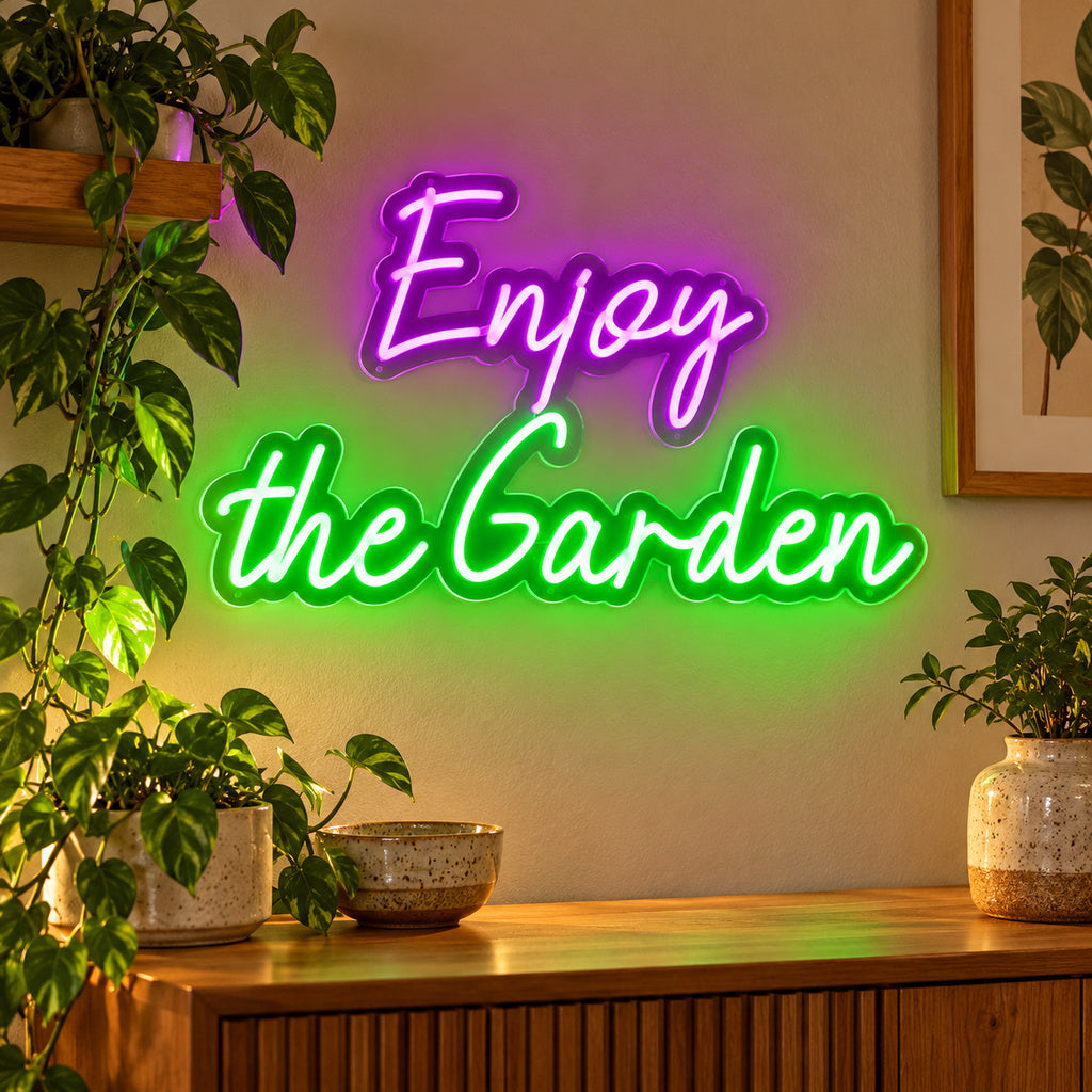 Enjoy The Garden LED Neon Sign image 2