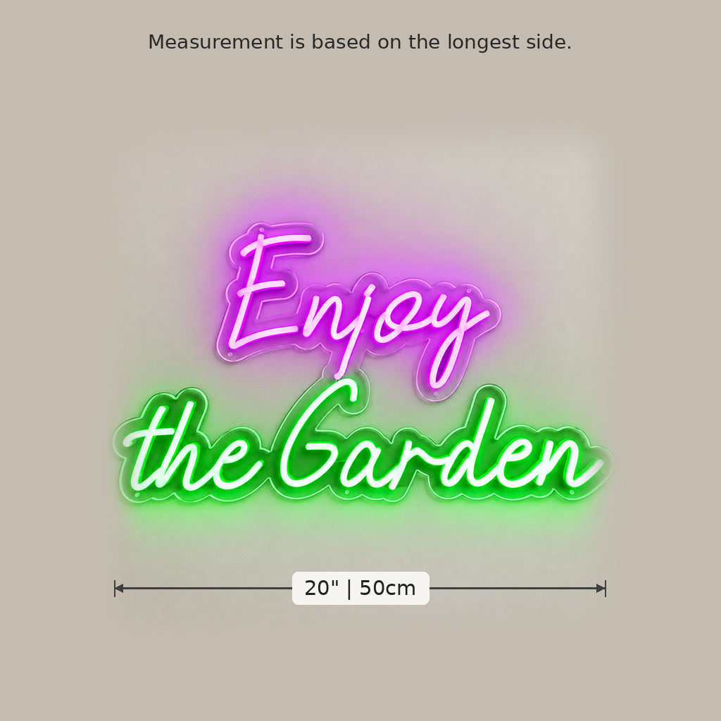 Enjoy The Garden LED Neon Sign image 5