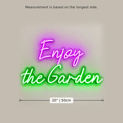 Enjoy The Garden LED Neon Sign image 5