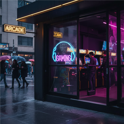 Gaming USB LED Neon Sign for Bar Game Room & Man Cave Wall Decor