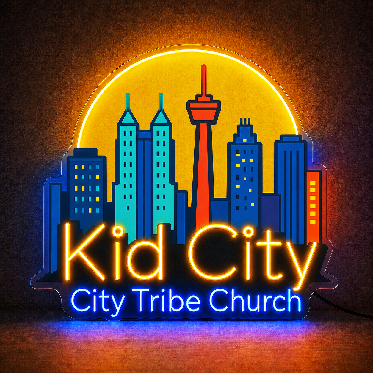 Kid City (city tribe church) Custom LED Neon Sign