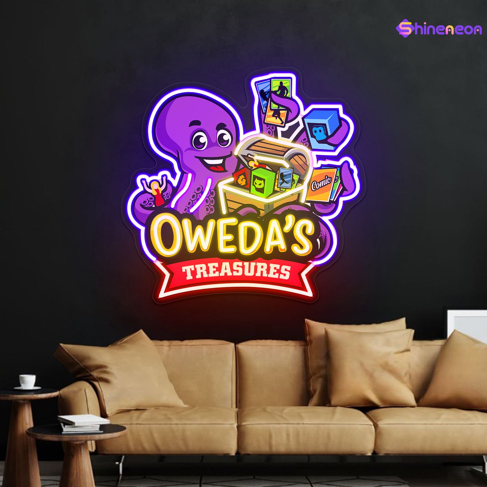 Edward's OWEDAS Treasures Custom Led Neon Sign