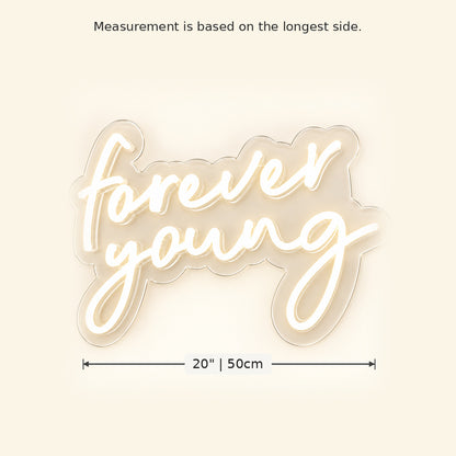 Forever Young Script LED Neon Sign image 5