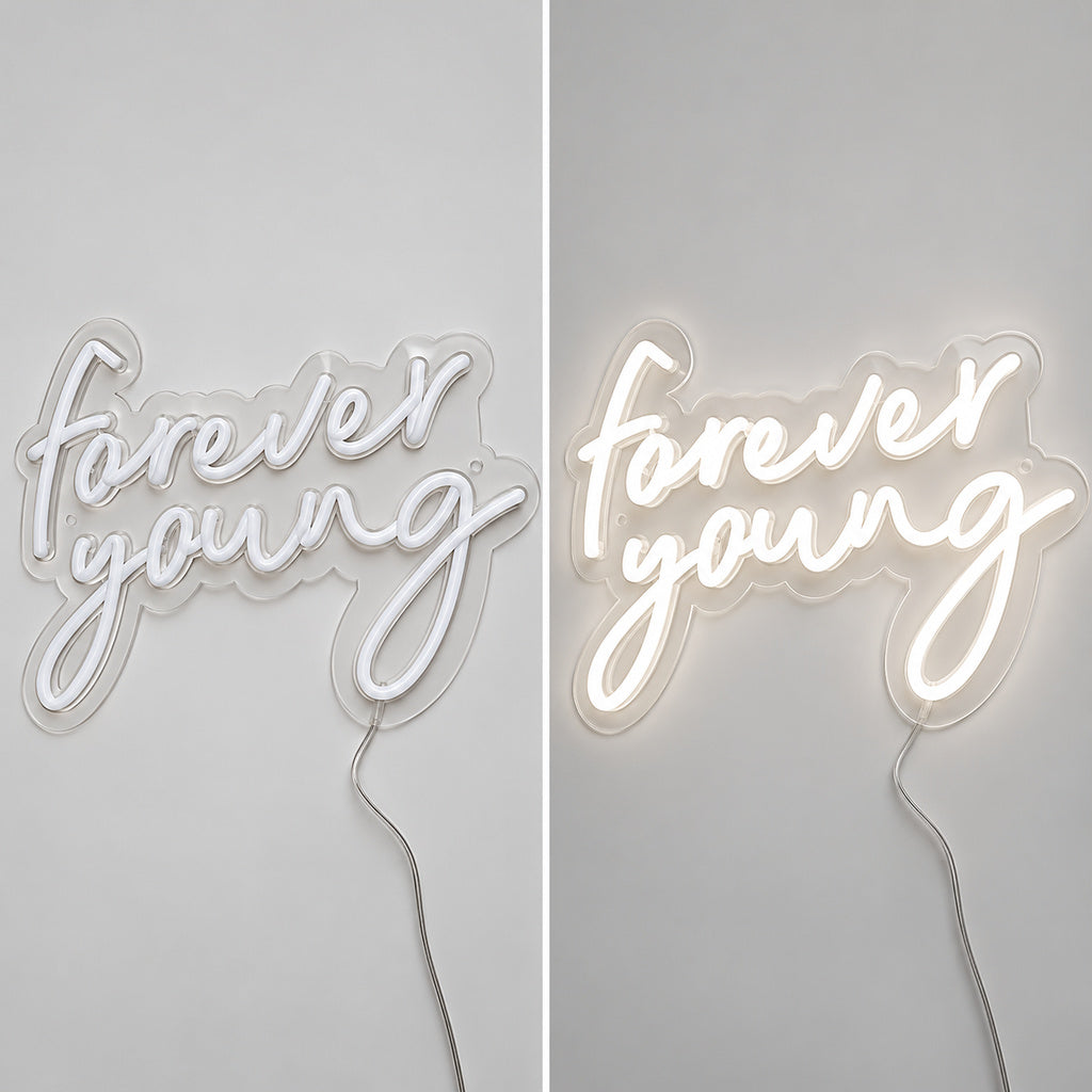 Forever Young Script LED Neon Sign image 3