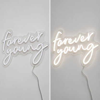 Forever Young Script LED Neon Sign image 3