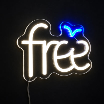 Free With Blue Bird LED Neon Sign image 1