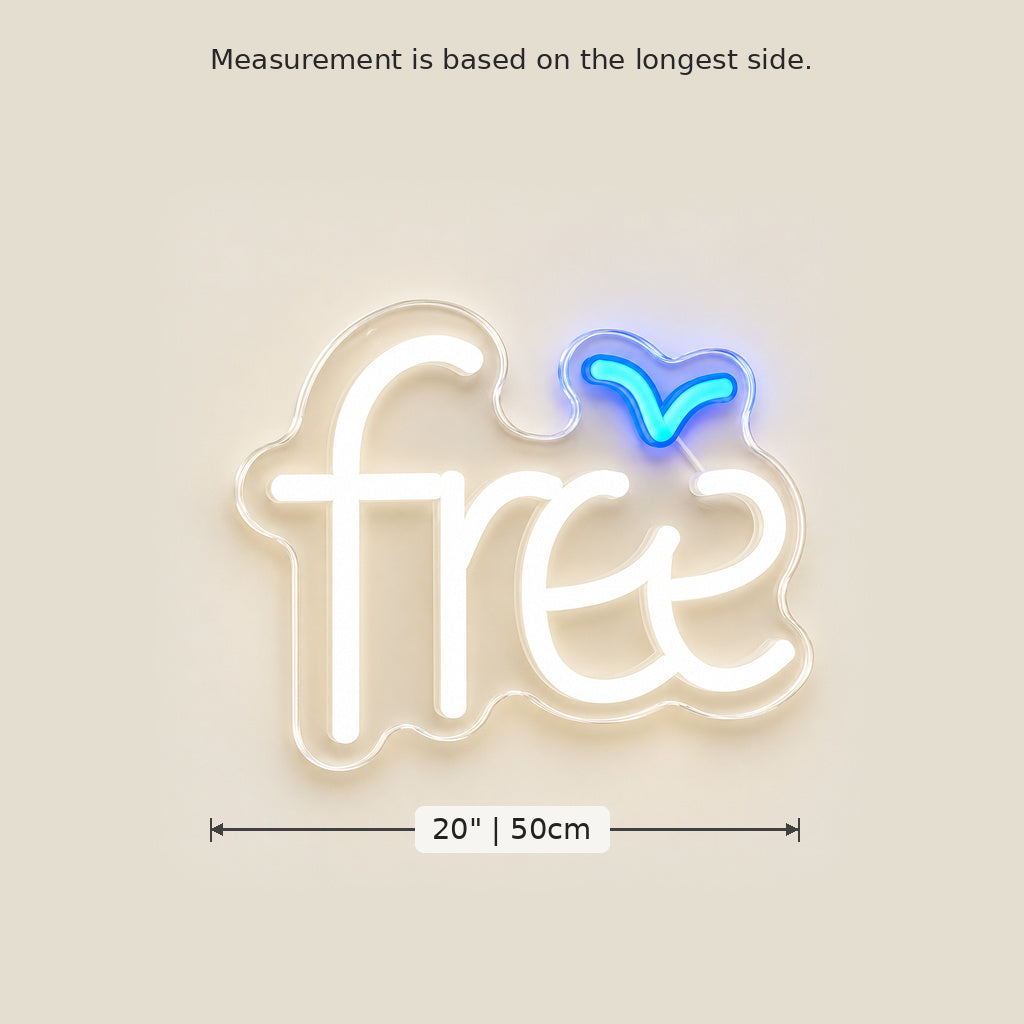 Free With Blue Bird LED Neon Sign image 5