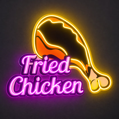 Fried Chicken Drumstick LED Neon Sign image 1
