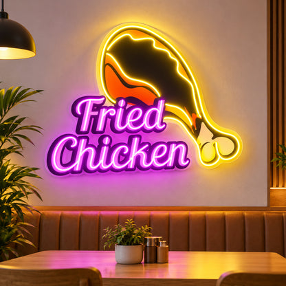 Fried Chicken Drumstick LED Neon Sign image 2