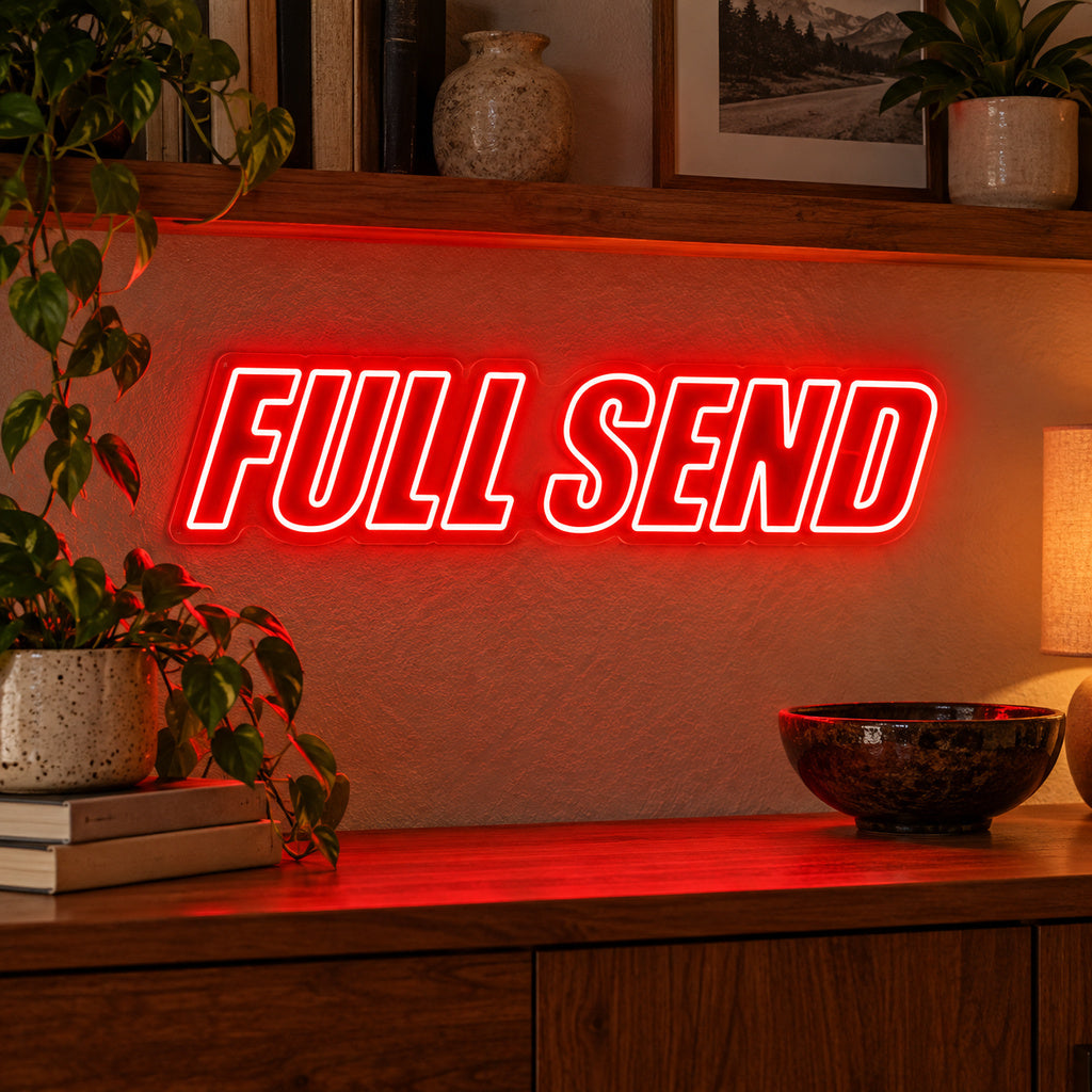 Full Send Red LED Neon Sign image 2