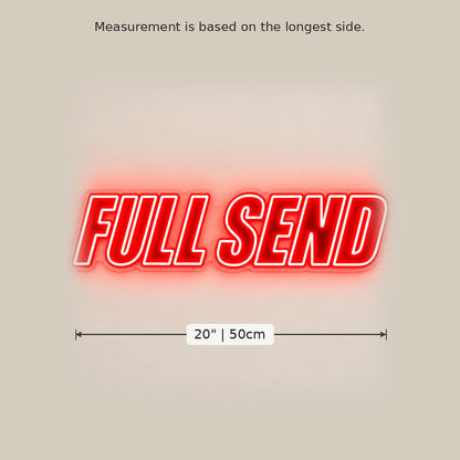 Full Send Red LED Neon Sign image 5