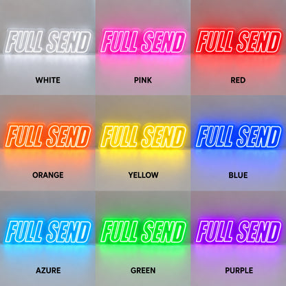 Full Send Red LED Neon Sign image 4