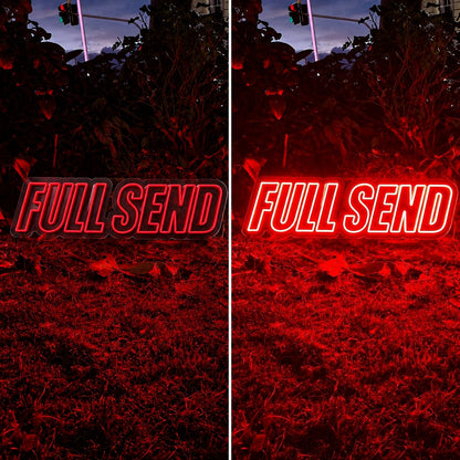 Full Send Red LED Neon Sign image 3