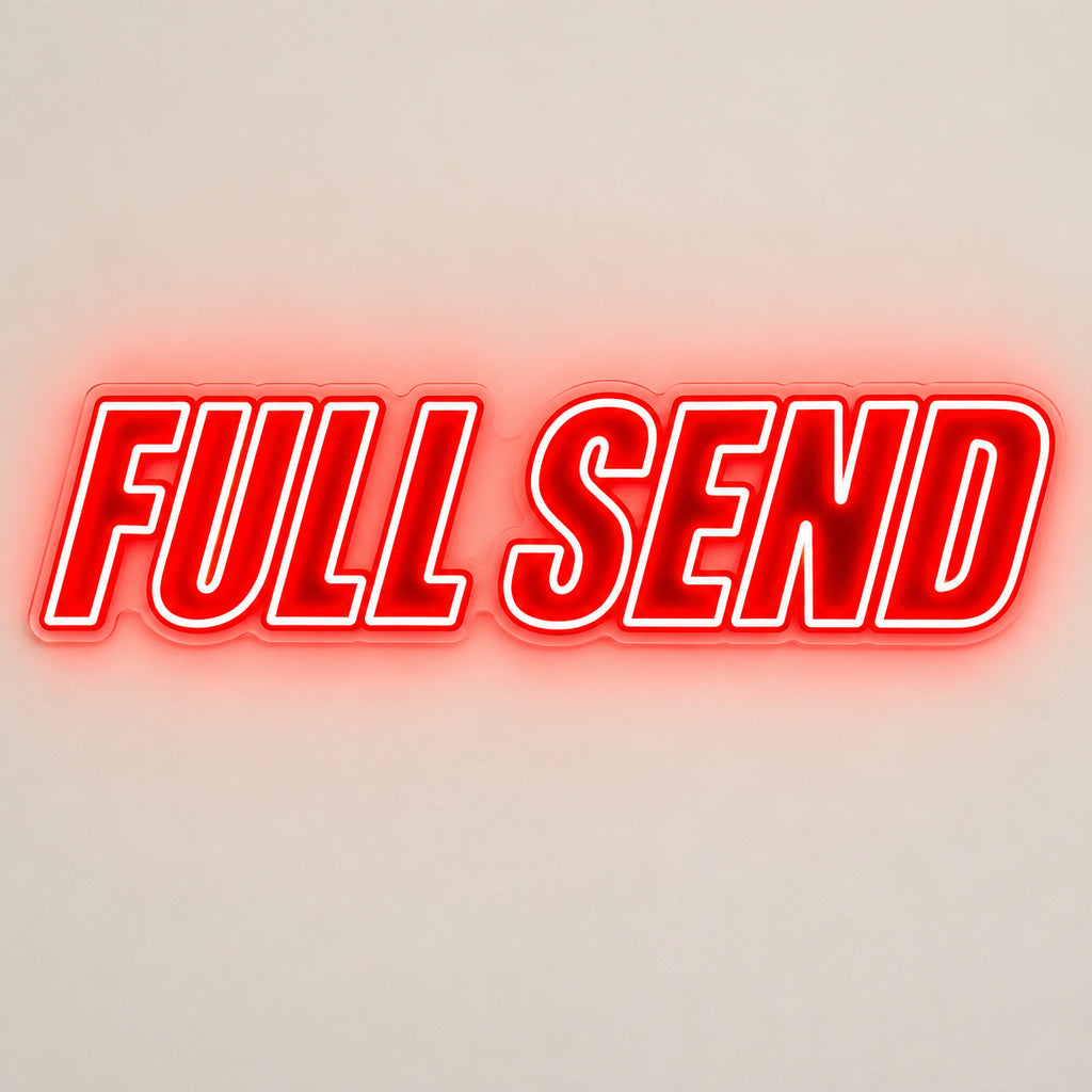 Full Send Red LED Neon Sign image 6
