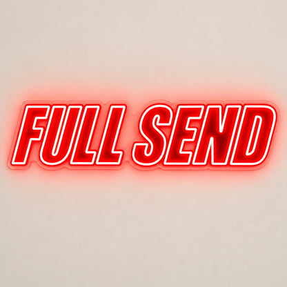 Full Send Red LED Neon Sign image 6