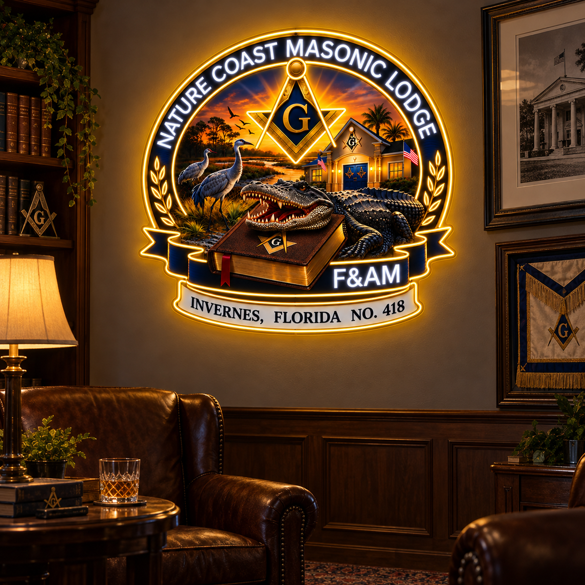 F&AM Custom LED Neon Sign