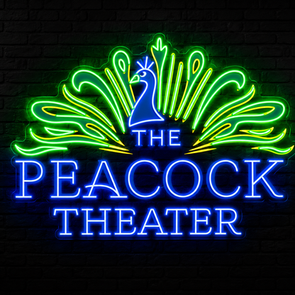 The Peacock Theater Custom LED Neon Sign