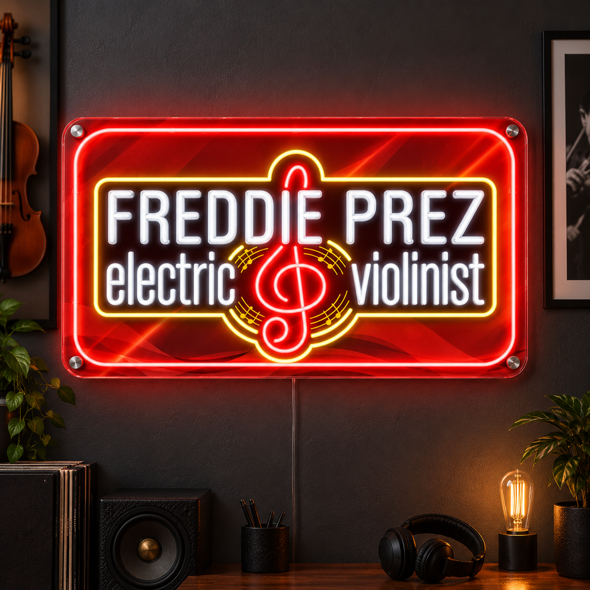 FREDDIE PREZ Custom LED Neon Sign
