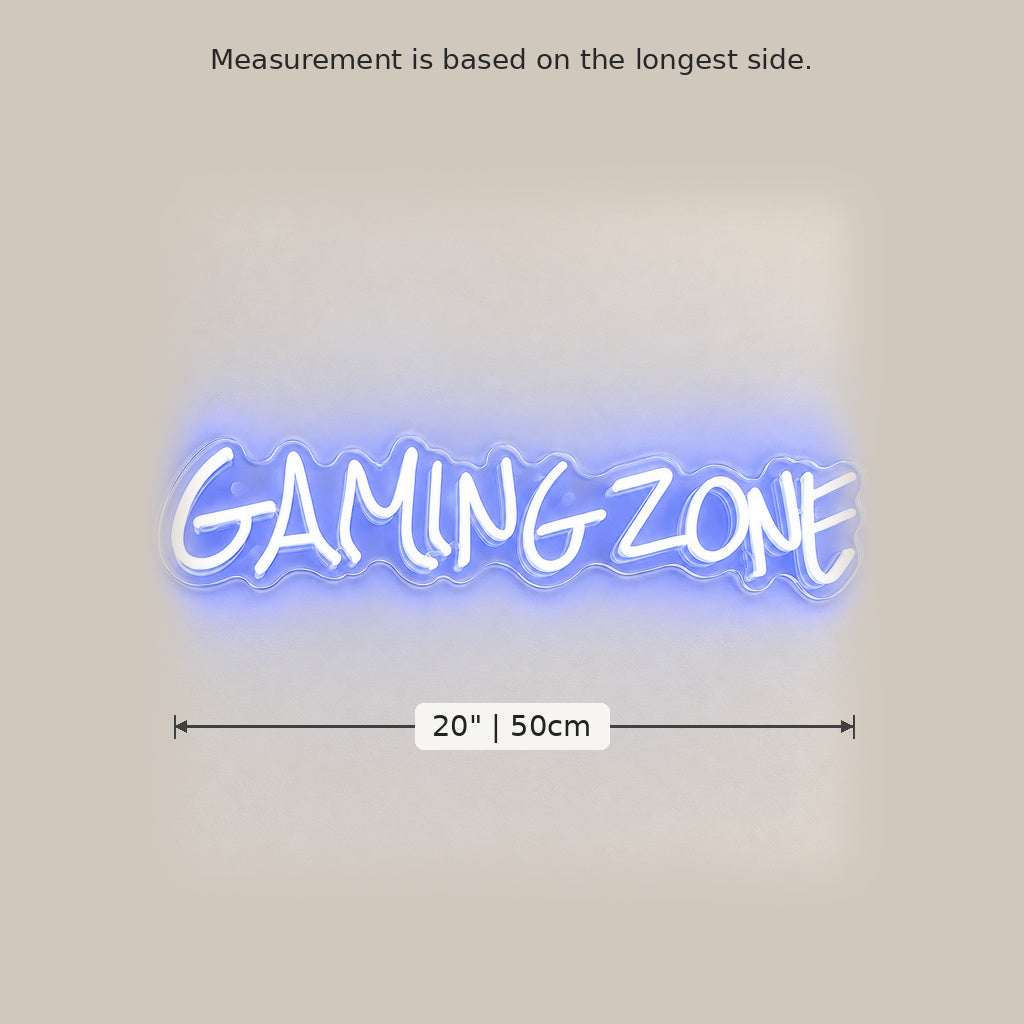 Gaming Zone White LED Neon Sign image 5
