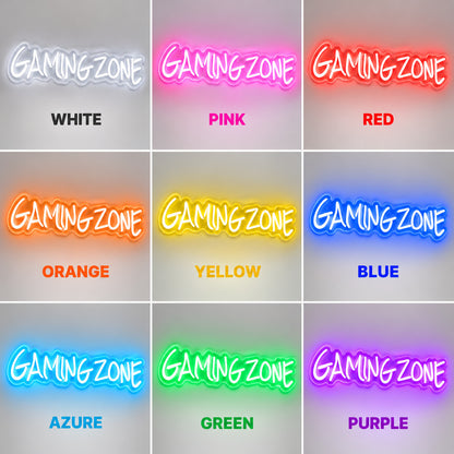 Gaming Zone White LED Neon Sign image 4