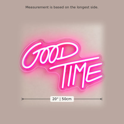 Good Time Pink LED Neon Sign image 5