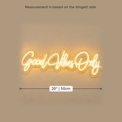 Good Vibes Only Script LED Neon Sign image 5