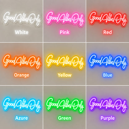 Good Vibes Only Script LED Neon Sign image 4