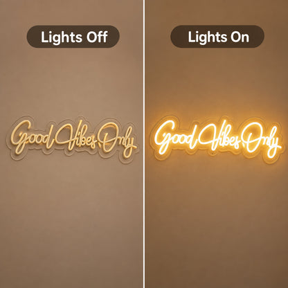 Good Vibes Only Script LED Neon Sign image 3