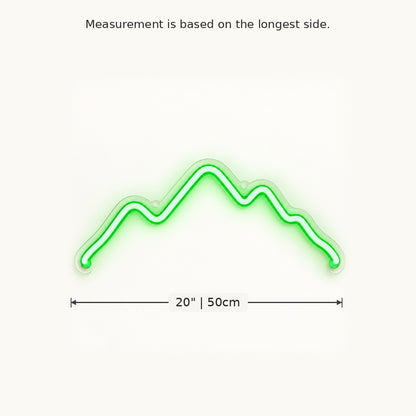 Green Mountain Outline LED Neon Sign image 5