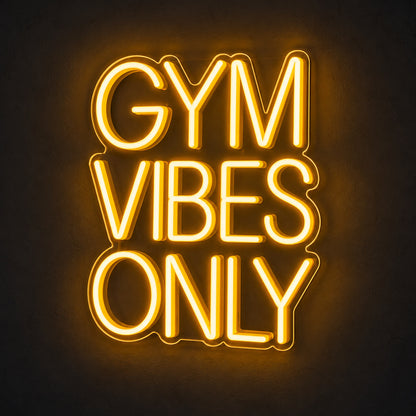 Gym Vibes Only LED Neon Sign image 1