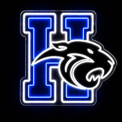 Gary Cotner Custom Panthers H LED Neon Sign