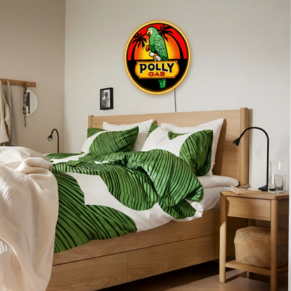 ShineNeon™ Sunset Parrot Glow | Retro Coastal Gas Station Neon Sign