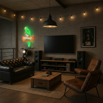 ShineNeon™ Retro Gas Station Parrot | Vintage Americana Garage Sign