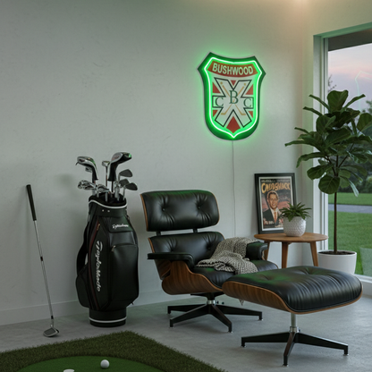 ShineNeon™ Bushwood Country Club LED Neon Sign - Retro Golf Decor for Man Cave
