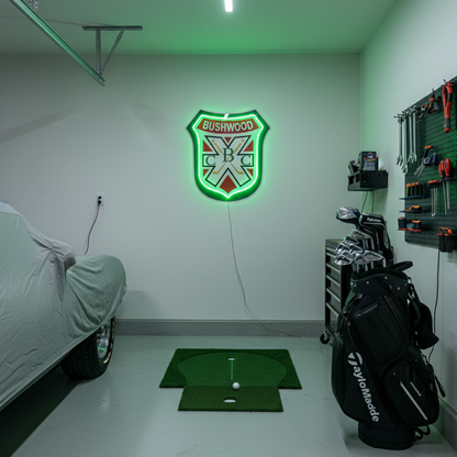 ShineNeon™ Bushwood Country Club LED Neon Sign - Retro Golf Decor for Man Cave