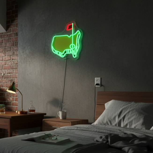 Golf USB LED Neon Sign for Man Cave & Bar Wall Decor Gift