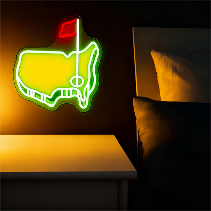 Golf USB LED Neon Sign for Bar Business Man Cave & Gift