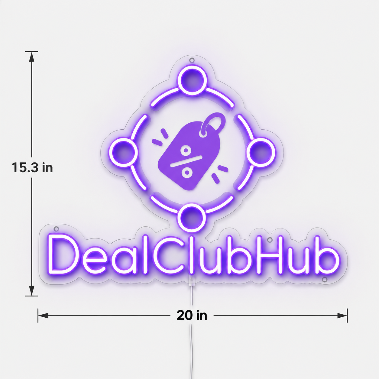 DealClubHub Custom LED Neon Sign