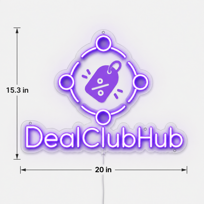 DealClubHub Custom LED Neon Sign